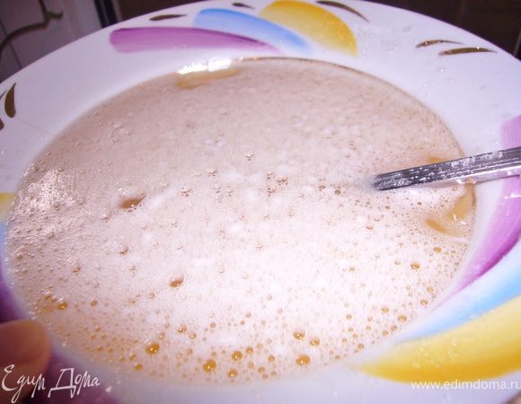 Взбить яйца+сахар+вода+масло