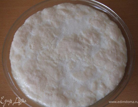 Вот так должна подняться опара.