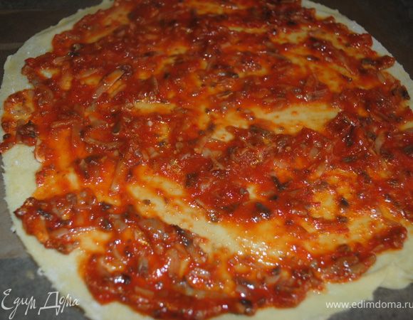 	намазываем соусом