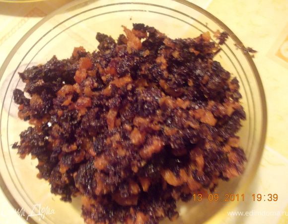 измельчаем сухофрукты