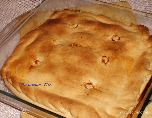 Выпекать при температуре 180 гр.- 1 час.