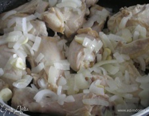 выложить к курице.