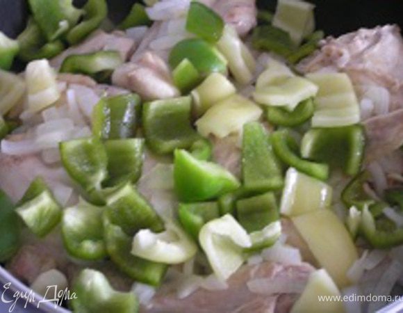 Добавить перцы,