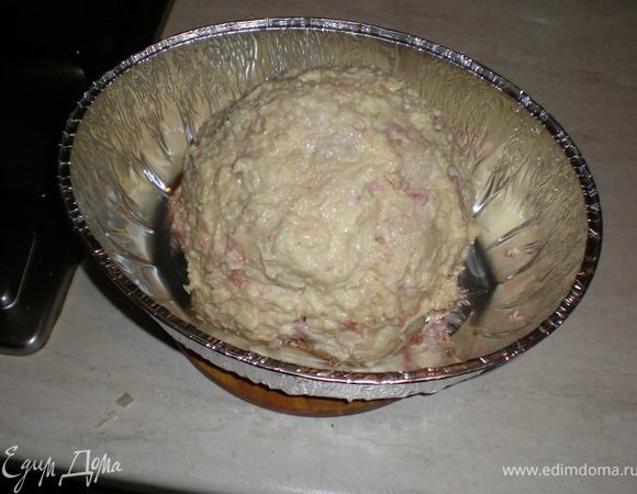 выложить на противень капусту  я пробовала в формочке и потом переложила на противень так капуста запечется со всех сторон ставим режим 170-180гр примерно на 30 мин 