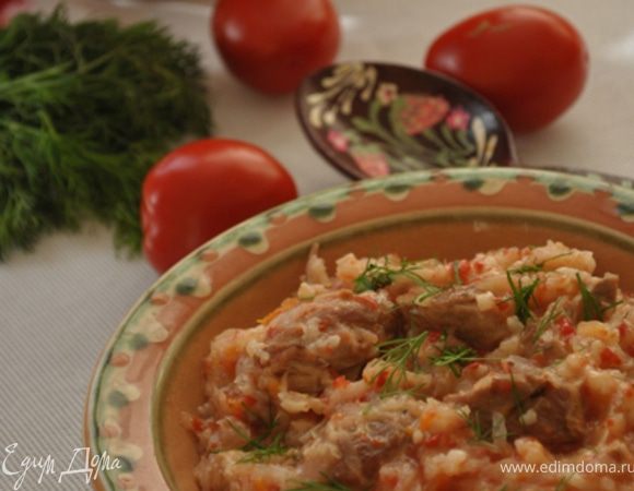 Подавать, посыпав зеленью.