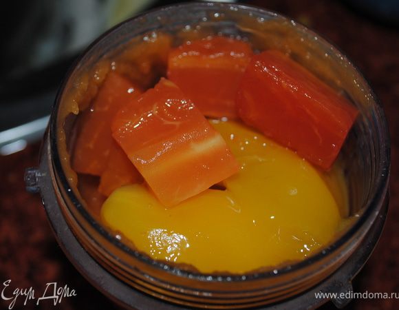 фрукты сбить в пюре