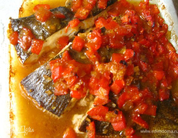 Как только увидели, что соус запузырился т.е. закипел, через 15-20 минут рыбка готова. 