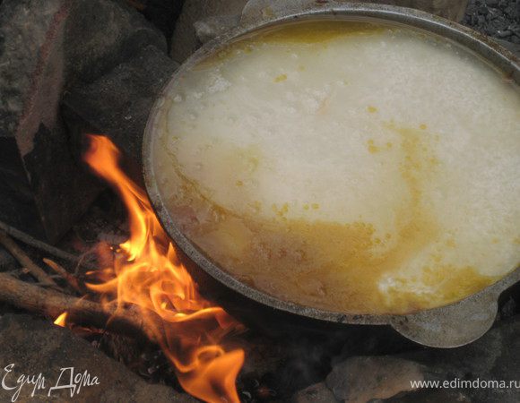 Ждём...вода должна выкипеть.