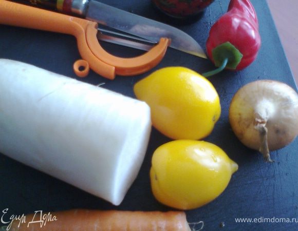 Овощи моем,чистим...