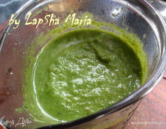 А затем брокколи и шпиант.