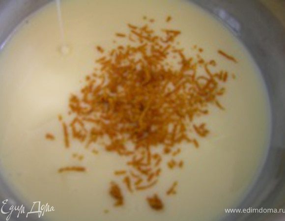 Добавить цедру апельсина и сок лимона. Остудить