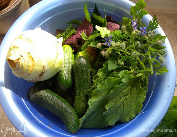 Очень люблю начинать утро с прогулки посаду-огороду. Всегда знаешь, что будет на завтрак :-)