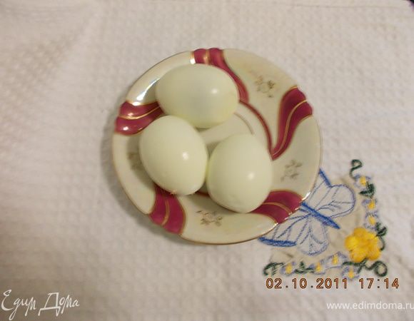 отварить яйца