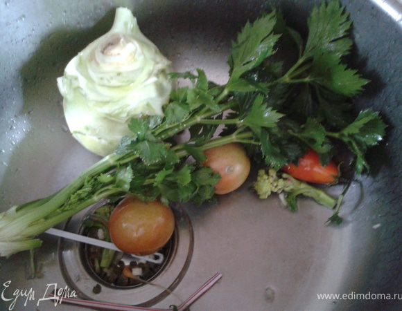 Каруста кольраби, сельдерей...