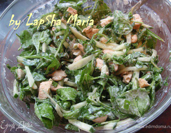 Всё хорошенько перемешаем и можно подавать к столу! Приятного аппетита!