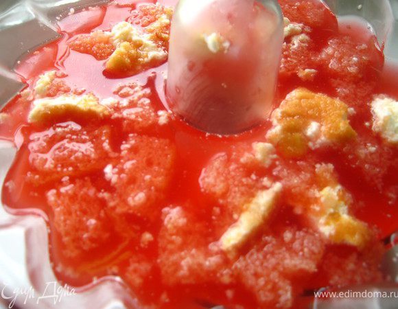 повторяем  шаг 1, только с малиновым компотом. Можно заменить на любой другой. опять в холодильник на несколько часов. 