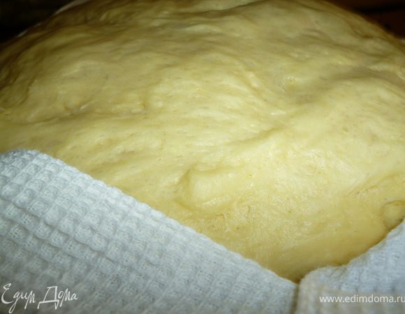 10.Готовое поднявшееся тесто(получилось в конце рецепта.Очень плохо грузятся фото,поэтому не стала уже редактировать).