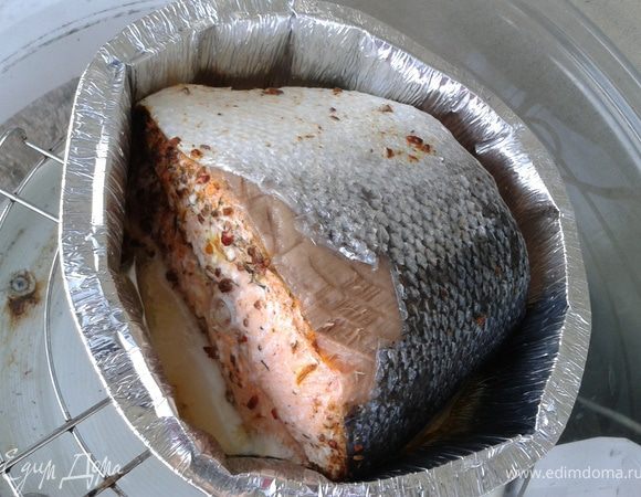 Потом открыть и "догрилить" при 200 до корочки. Приятного!