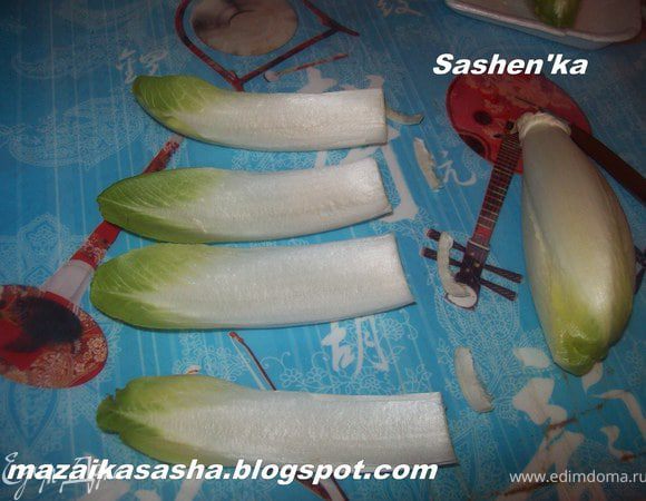 Разбираем цикорий на "лодочки"