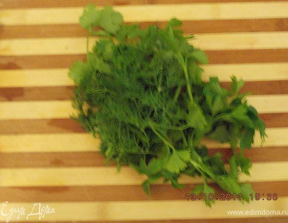 зелень измельчить