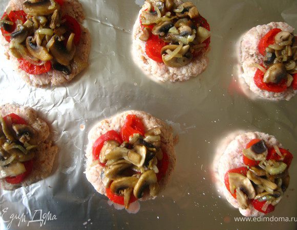 Грибы с луком