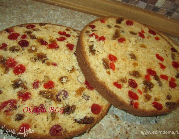 Остывший бисквит разрезать на 2-3 коржа.
Приятного Вам аппетита.)!