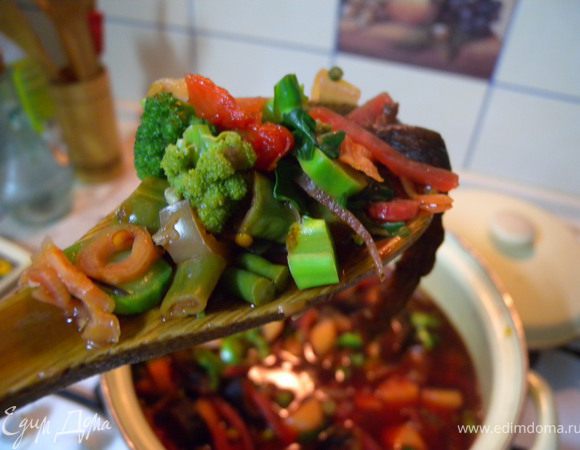 И все, можно и с борщом (на фото), что особенно вкусно. 