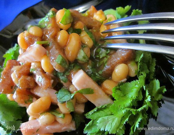 и ...вуаля!
Салат готов! Приятного аппетита!!!