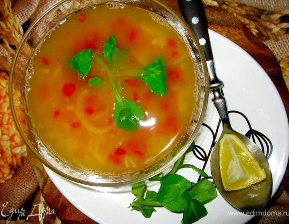 За 5 минут до готовности присолить по вкусу, затем снять с огня и дать немного настояться под крышкой. Суп очень вкусный, я не раз пробовал его, будучи в Турции. Подать можно с зеленью, йогуртом, турки еще любят положить в горячий суп небольшую дольку лимона, чечевица его очень любит.