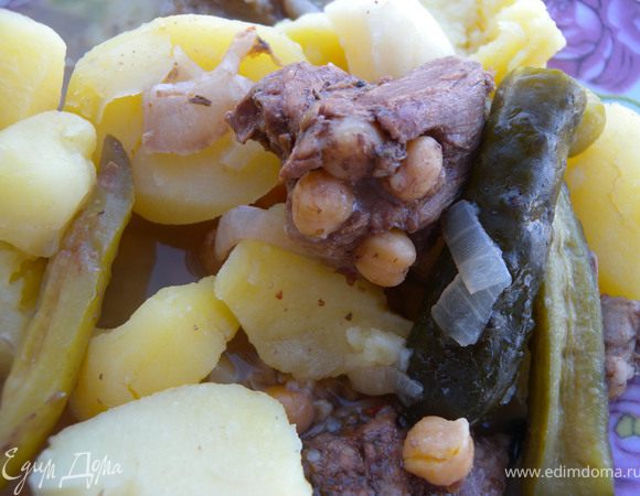 А можно и с картофелем. Поверьте - это очень вкусно и необычно!