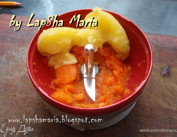 Морковь и очищенный картофель...