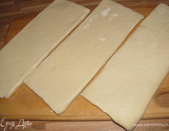 Тесто разморозить. 