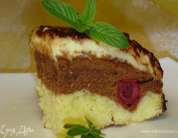 Торт получился нежным и вкусным!