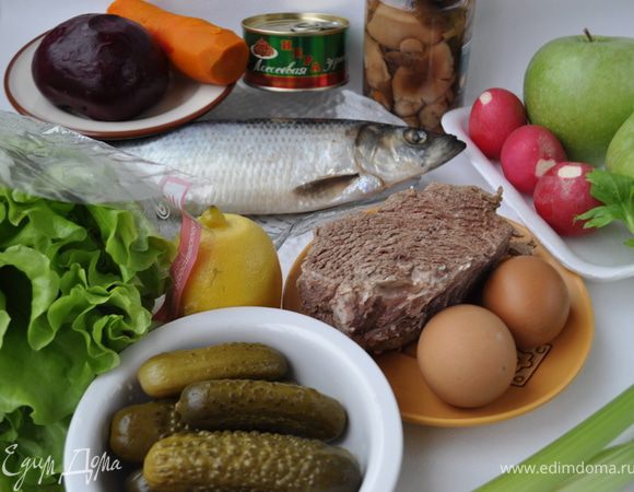 Не обходимые продукты: