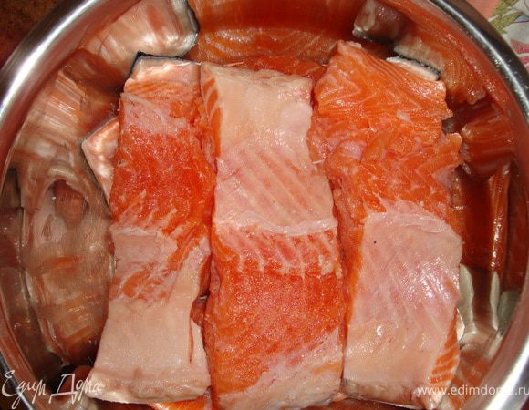 И так, пока не закончатся все подготовленные кусочки...