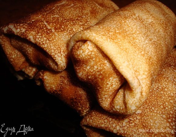 Ну вот, теперь вроде всего хватает. Фаршируем блинчики...