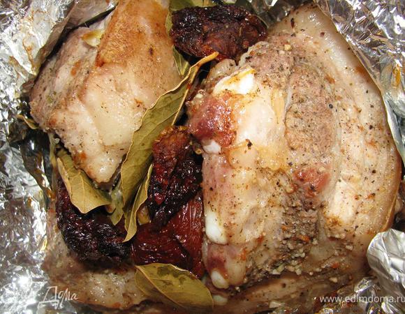 Запекаем 1,5 часа при 190.