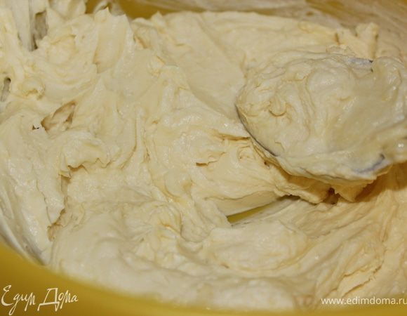 Шоколад перемешать с Альметте.