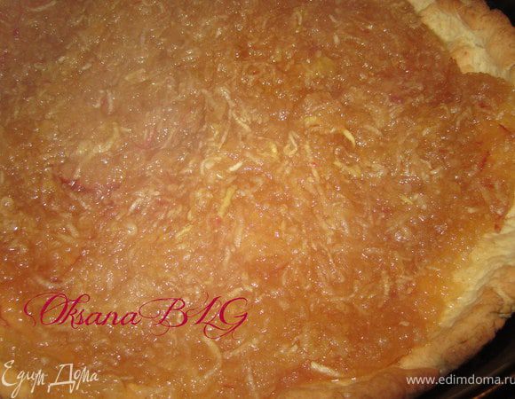 Выложить масу на готовое тесто. Оставить остывать.