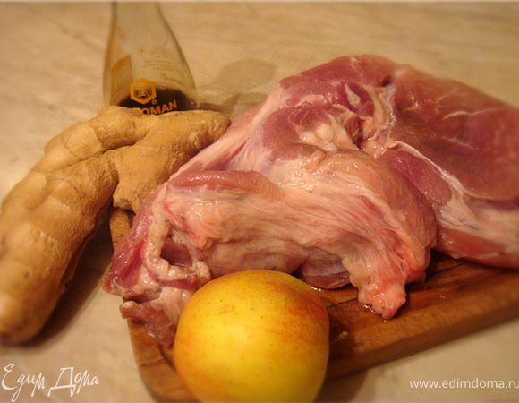 Начальные ингредиенты для маринования мяска