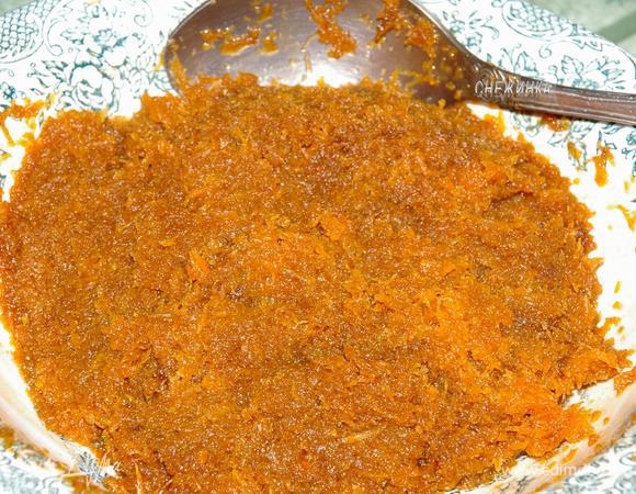 Сразу добавляем шоколад, тщательно перемешиваем. Оставляем остывать.