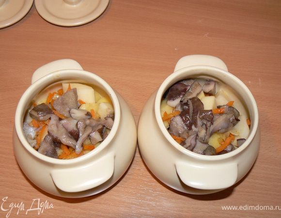 обжаренные грибы