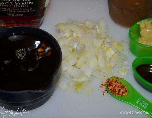 Крылышки хорошо помыть,смешать все ингридиенты для маринада .