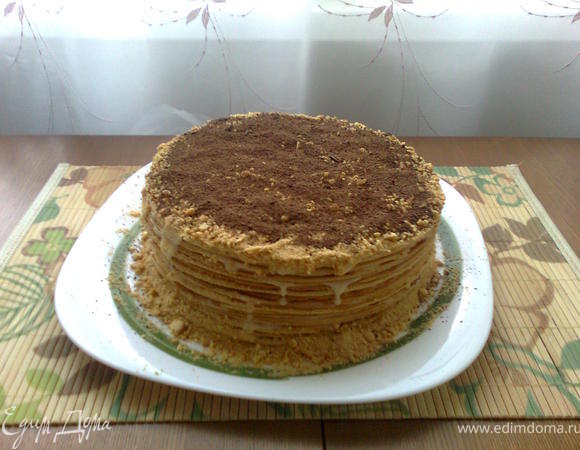 Лучше всего готовить торт вечером, что бы скушать его утром )), ему нужно как минимум дать пропитаться 4-5 часов. 

Приятного аппетита!