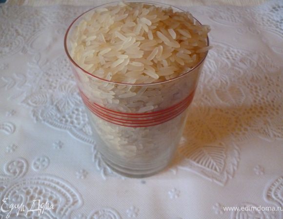 Приготовим рис.
