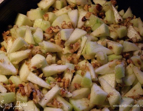 Сверху выложим начинку