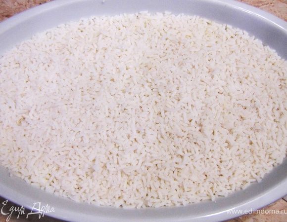 Выровняйте рис, не забывая, что слои легко испортить (смять).