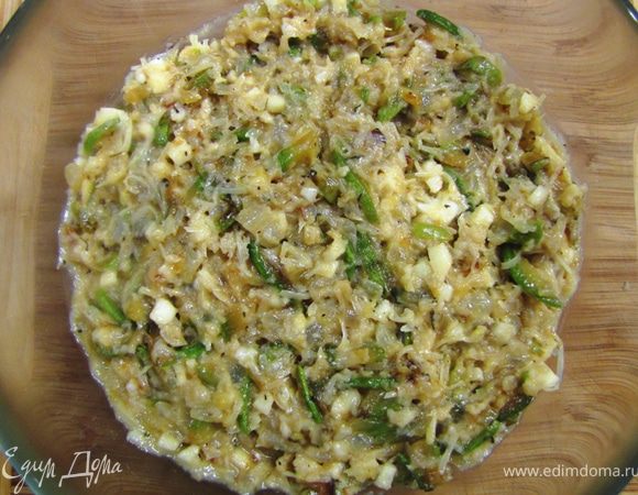 После окончательного перемешивания начинка будет выглядеть так: