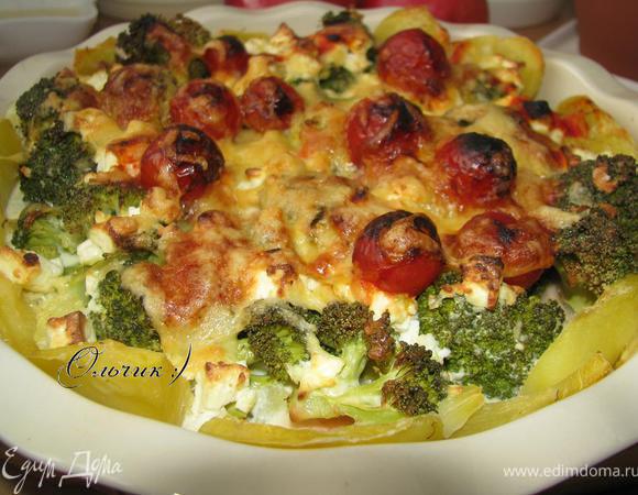 Запекаем при температуре 180 в течении 30 минут.