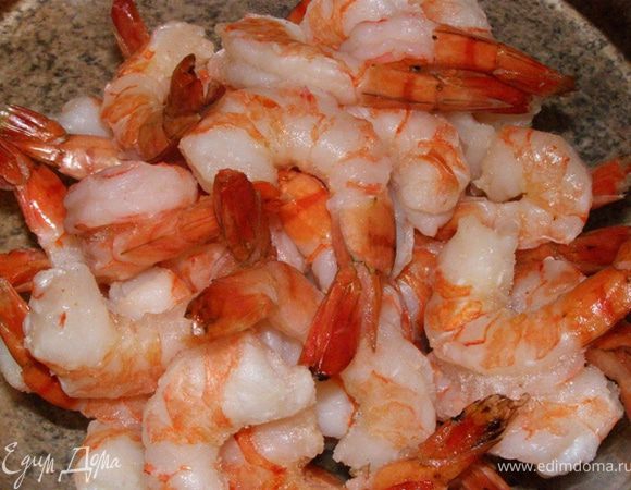 Разморозим креветки